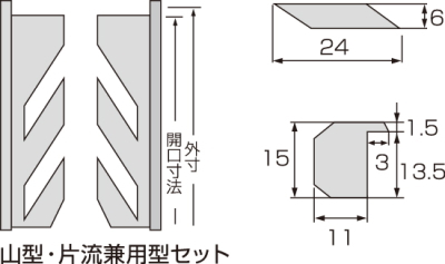 カラーガラリ　寸法図